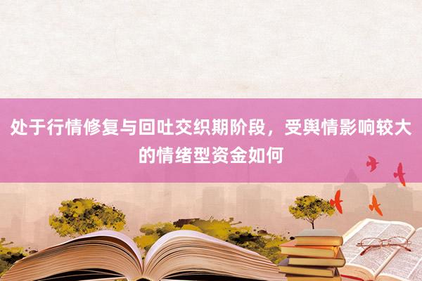 处于行情修复与回吐交织期阶段，受舆情影响较大的情绪型资金如何