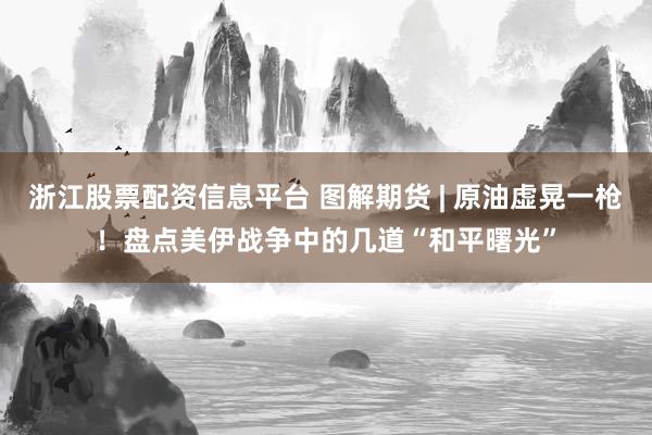 浙江股票配资信息平台 图解期货 | 原油虚晃一枪！盘点美伊战争中的几道“和平曙光”